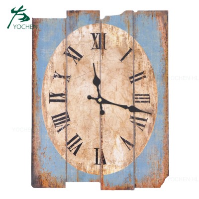 Cheap wholesale antique finished decorative wooden wall clock