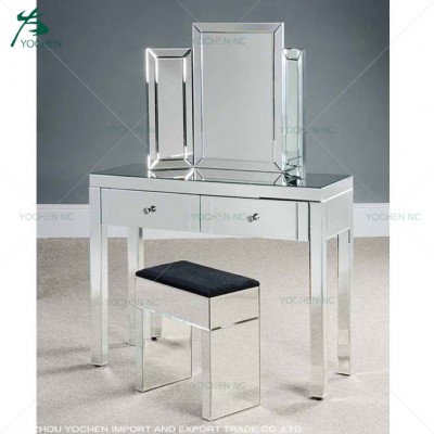 Home modern bedroom furniture dressing table modern mirrored dressing table