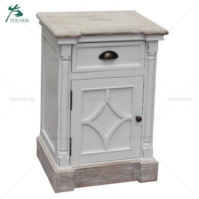 bed room furniture solid wood door nightstand bedside table