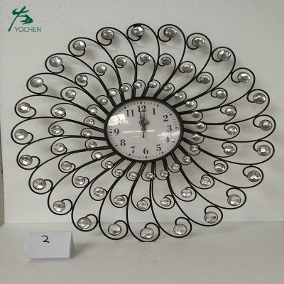 Hot Sell Black Vintage Home Decorative Metal Wall Clock